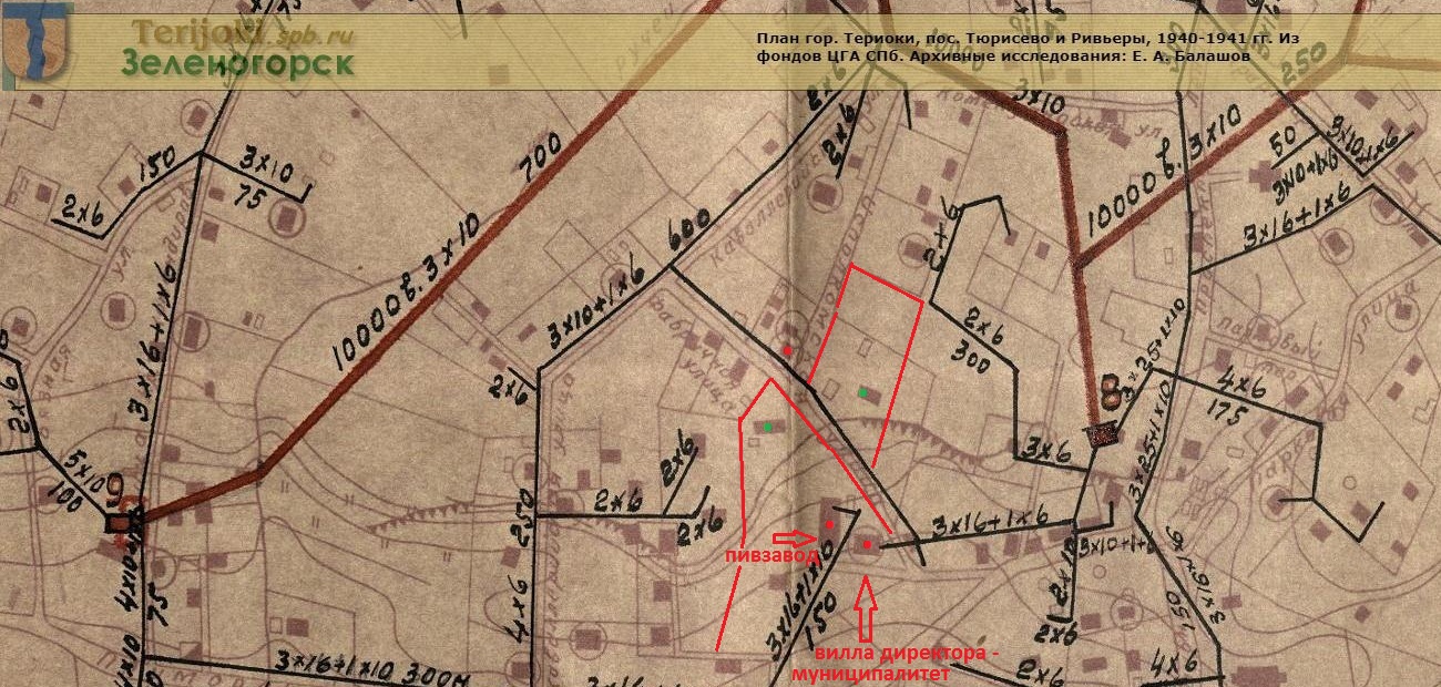 пивзавод и участки директоров на карте 1940г..jpg